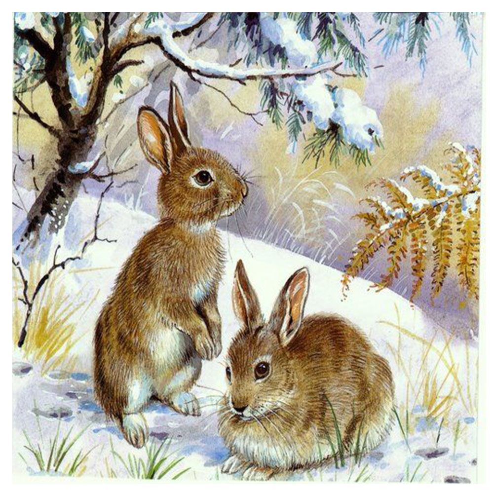 5D Diamond Painting Set «Hase»