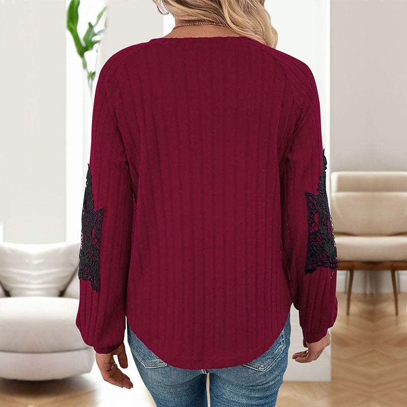Patchwork-Top aus Polyester
