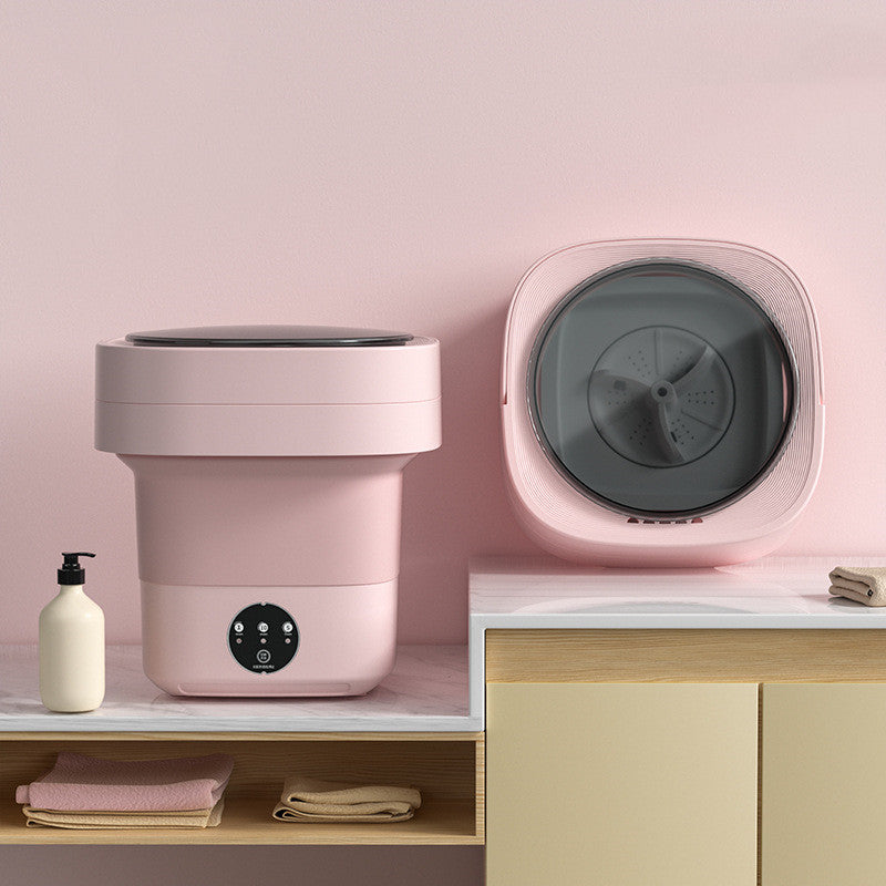 Faltbare Mini-Waschmaschine mit Schleuderfunktion