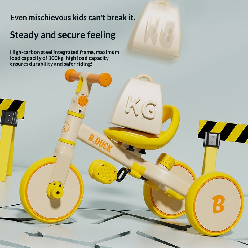 Gelbe Ente Multifunktionales Kinder-Dreirad