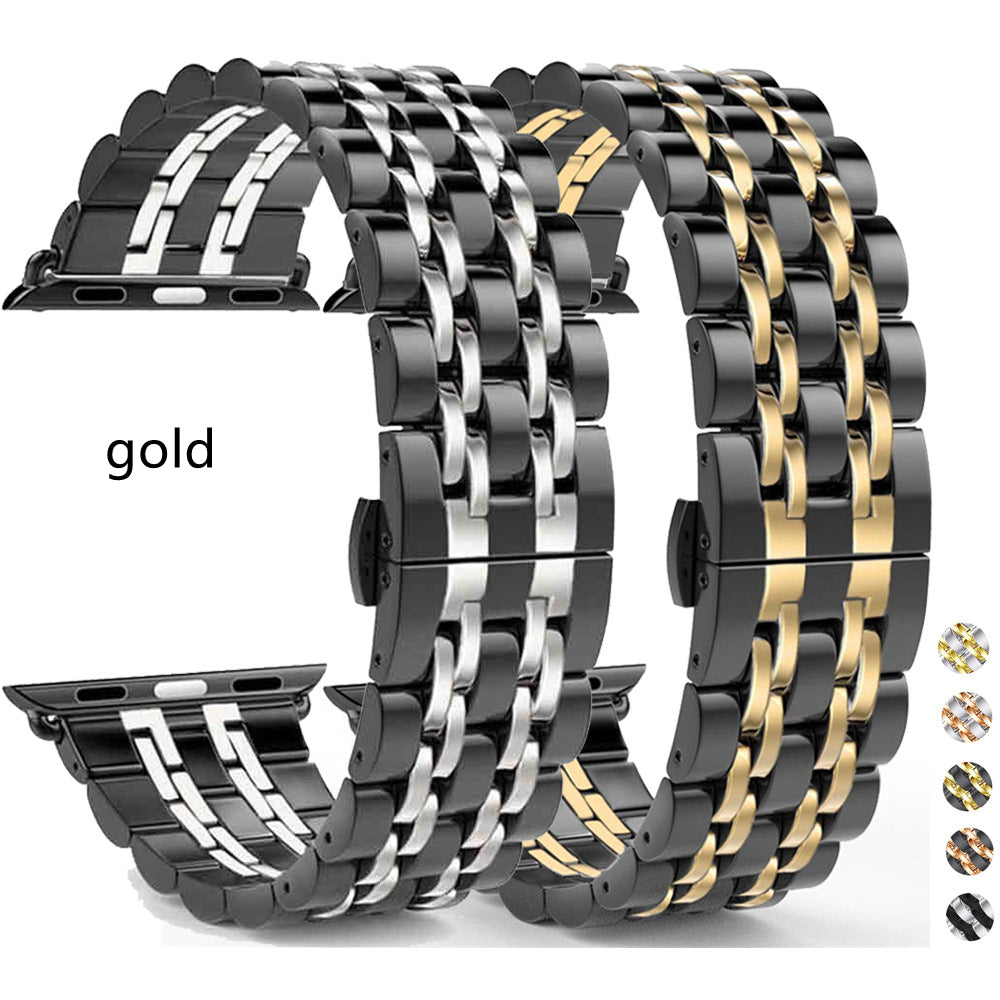 Edelstahl-Armband mit Schmetterlingsschliesse – Bild 4 | LuxeStyle