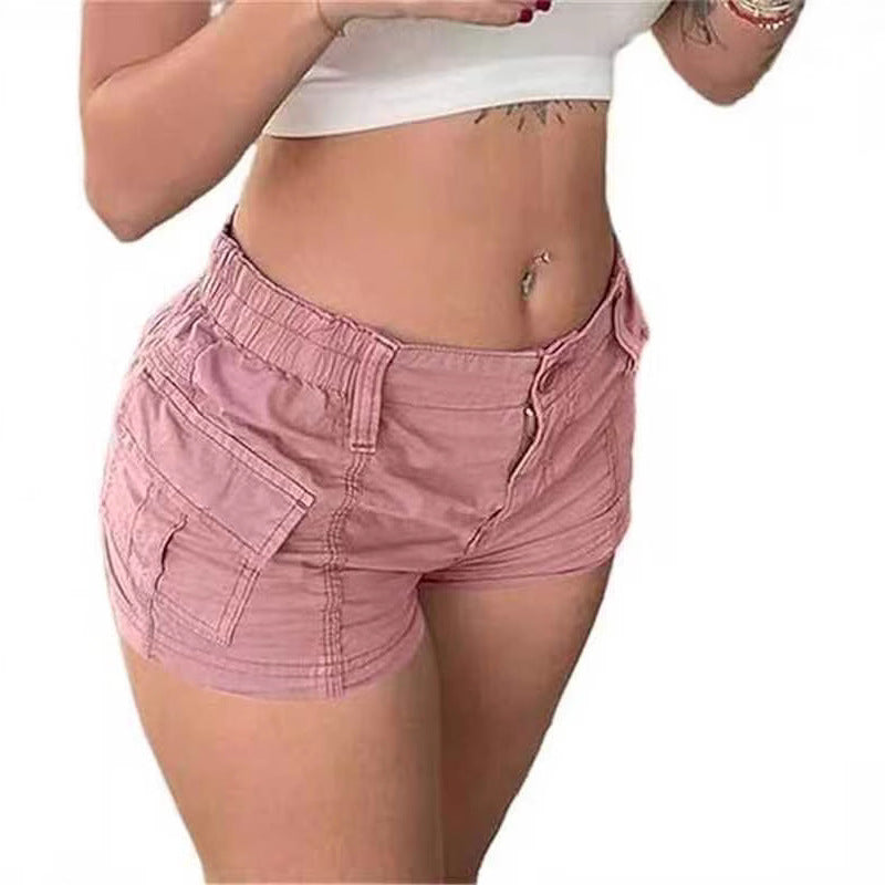 Elegante Cargo Denim Shorts für Damen