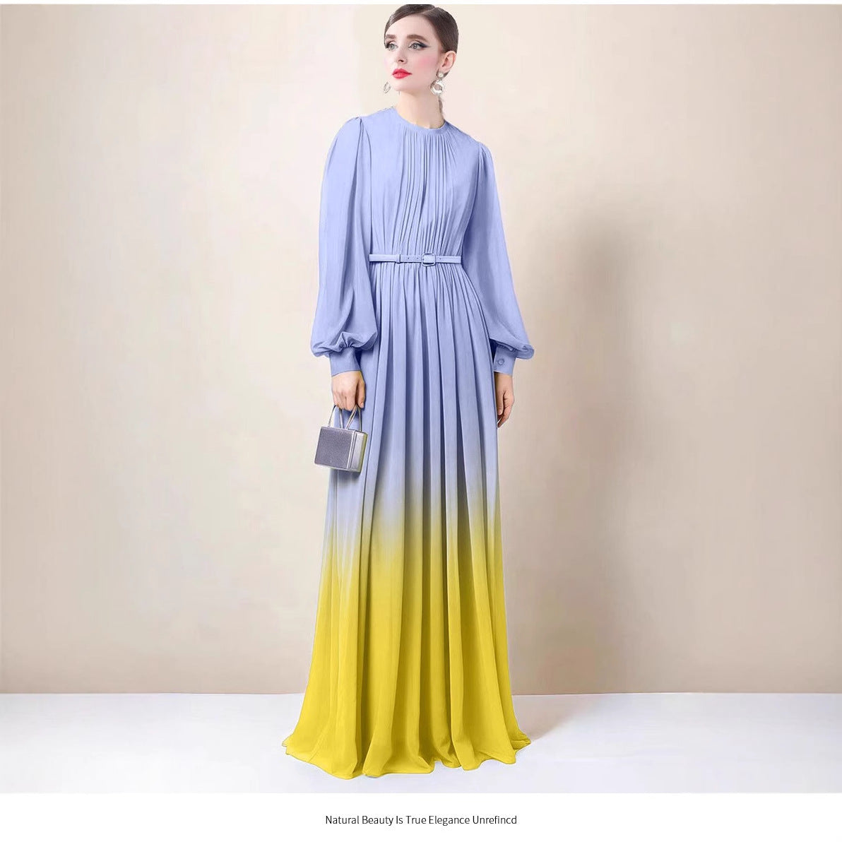 Ombre Long Maxi Kleid – Bild 3 | LuxeStyle