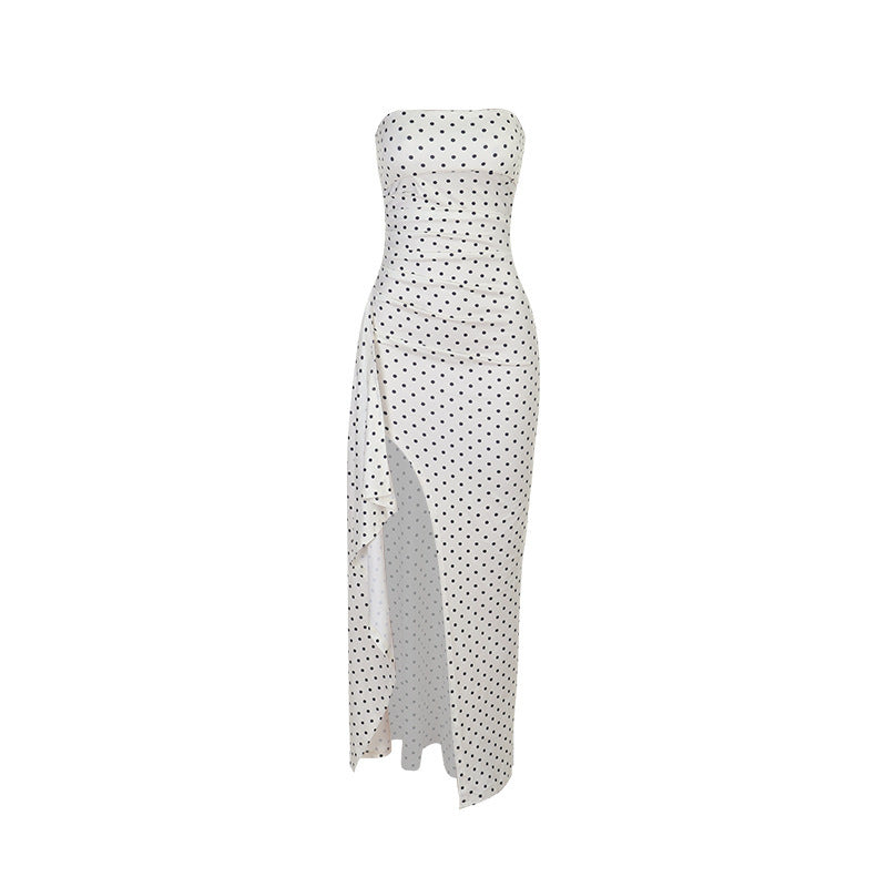Sommer-Maxikleid mit Polka-Dot-Muster