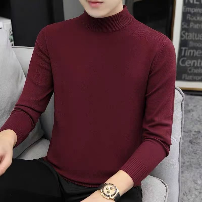 Strickpullover mit Kragen, dunkelgrau