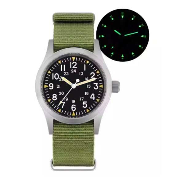 Retro-Militär-Armbanduhr