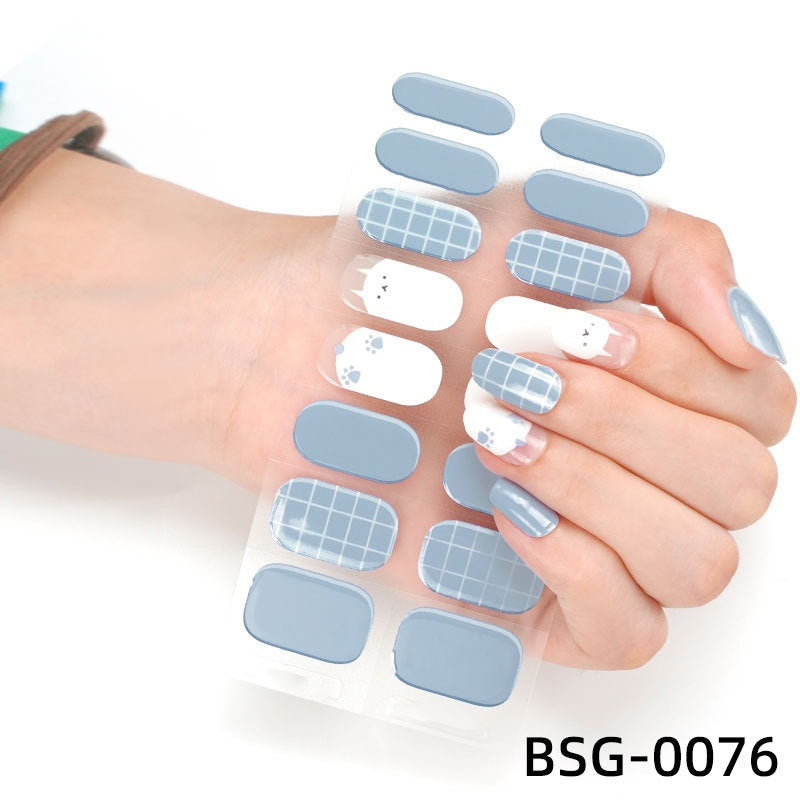 Semi-cured Gel-Nagelsticker 3D-Bronzing – Bild 5 | LuxeStyle