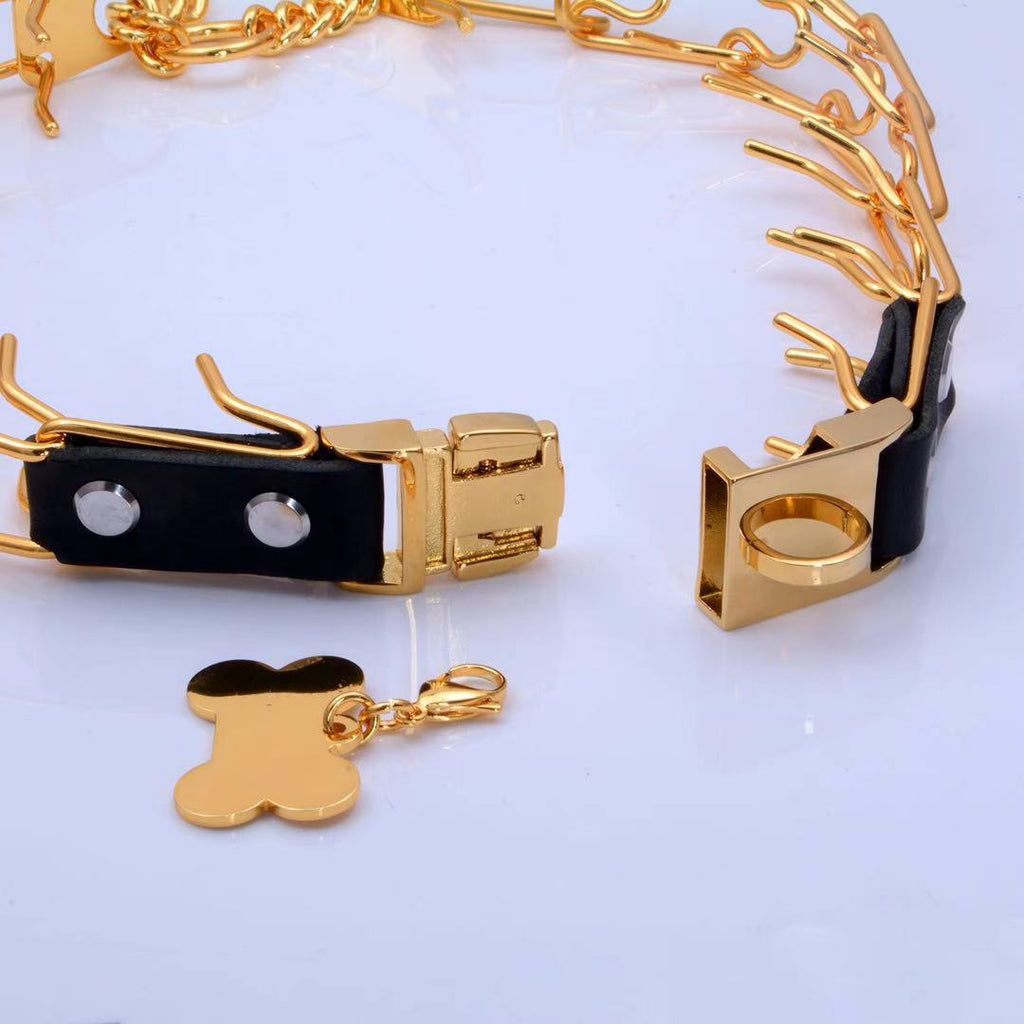 Halskette für Hunde, Edelstahl, Gold/Silber – Bild 1 | LuxeStyle