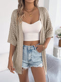 Strick-Cardigan «Bohème» · Pointelle, Leicht & Offen