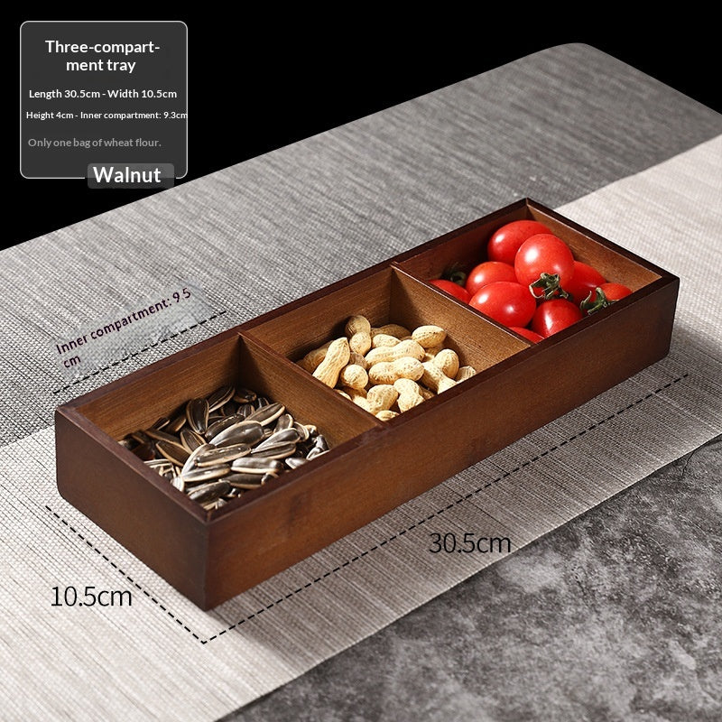 Holz-Serviertablett für Snacks & Früchte – Bild 3 | LuxeStyle