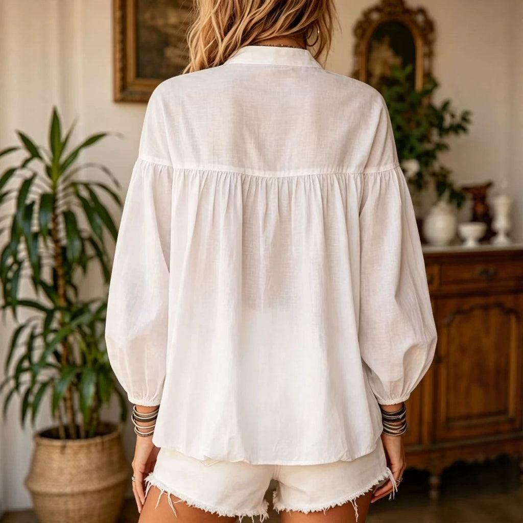 Puffärmelige Bluse