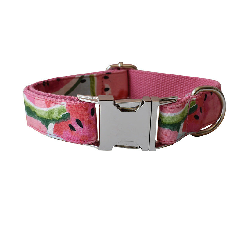 Hundehalsband und Leine im Blumenmuster – Bild 4 | LuxeStyle