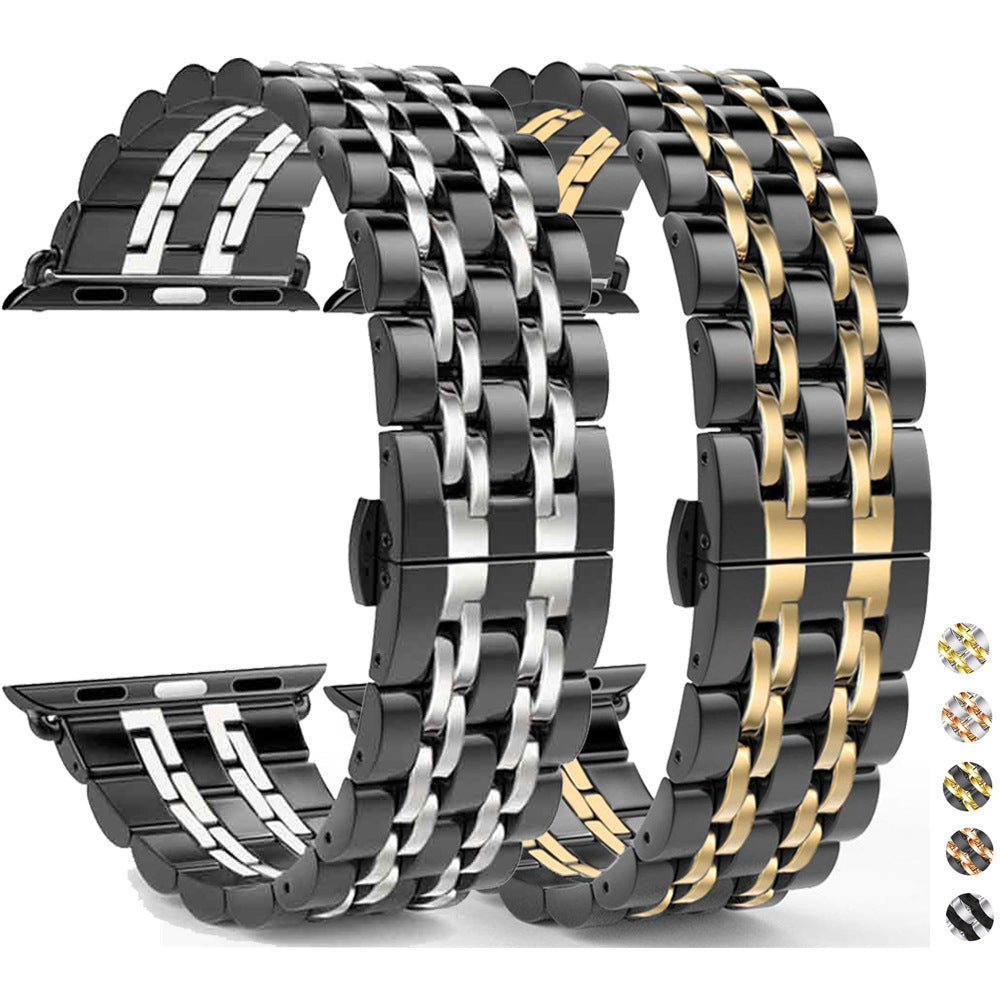Edelstahl-Armband mit Schmetterlingsschliesse – Bild 3 | LuxeStyle