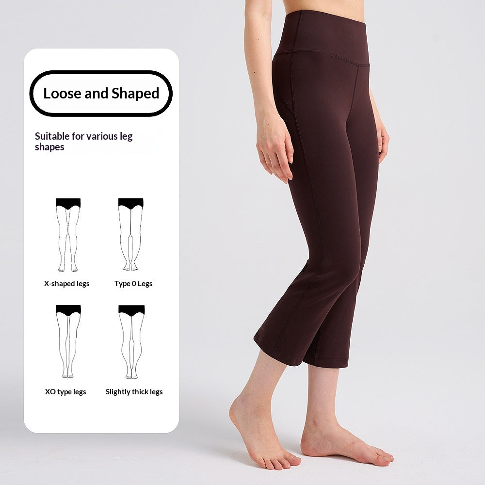 Fitness-Hosen Damen, nude-Feel, schnell trocknend