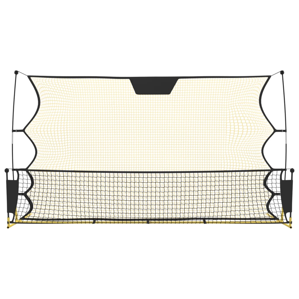 Fussball Rebounder Schwarz-Gelb 183x85x120 cm