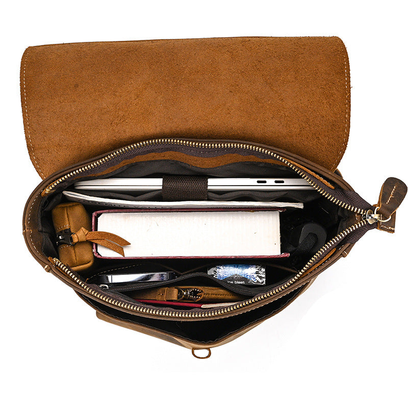 Lederrucksack im Retro-Stil – Bild 8 | LuxeStyle