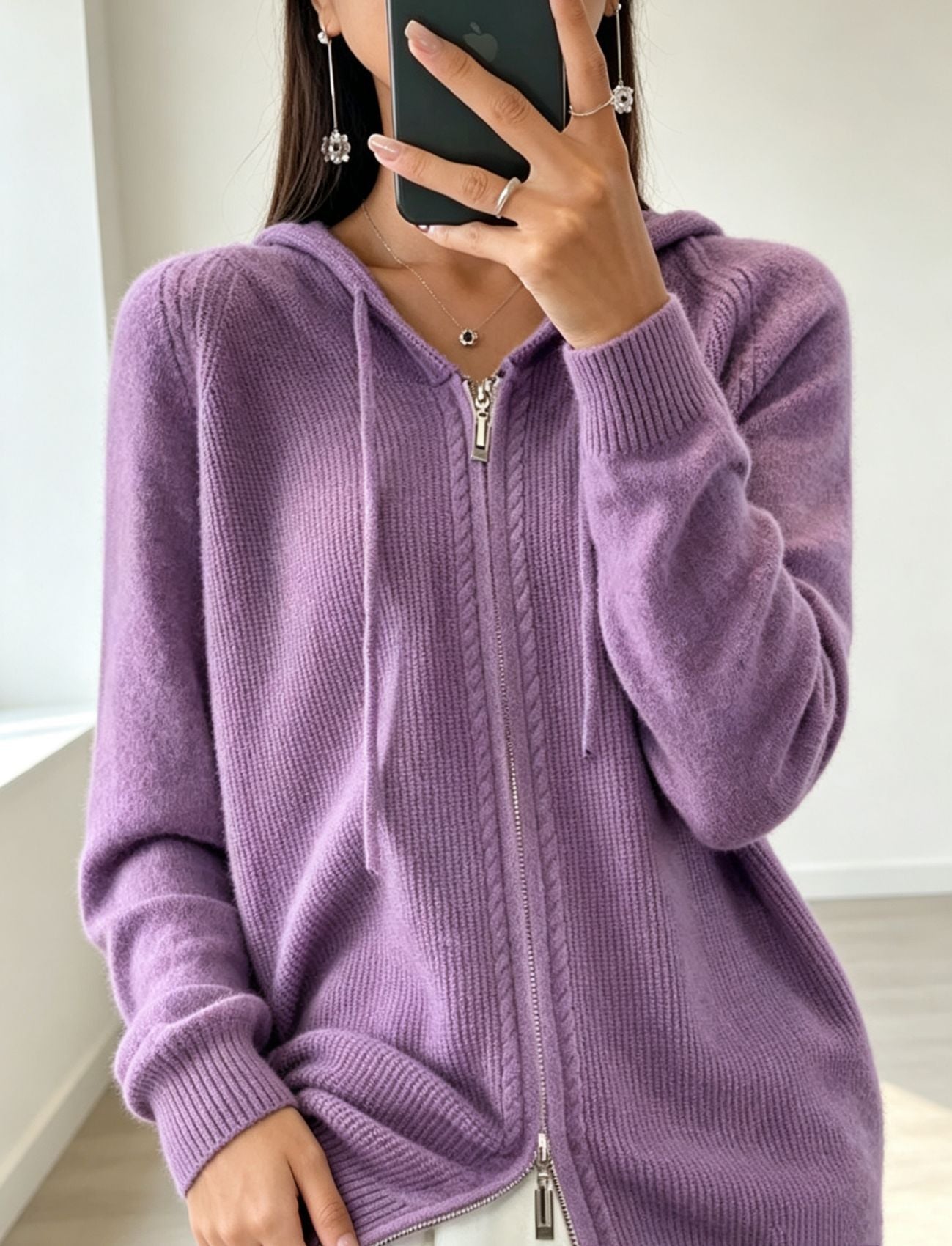 Cardigan aus Kunstwolle