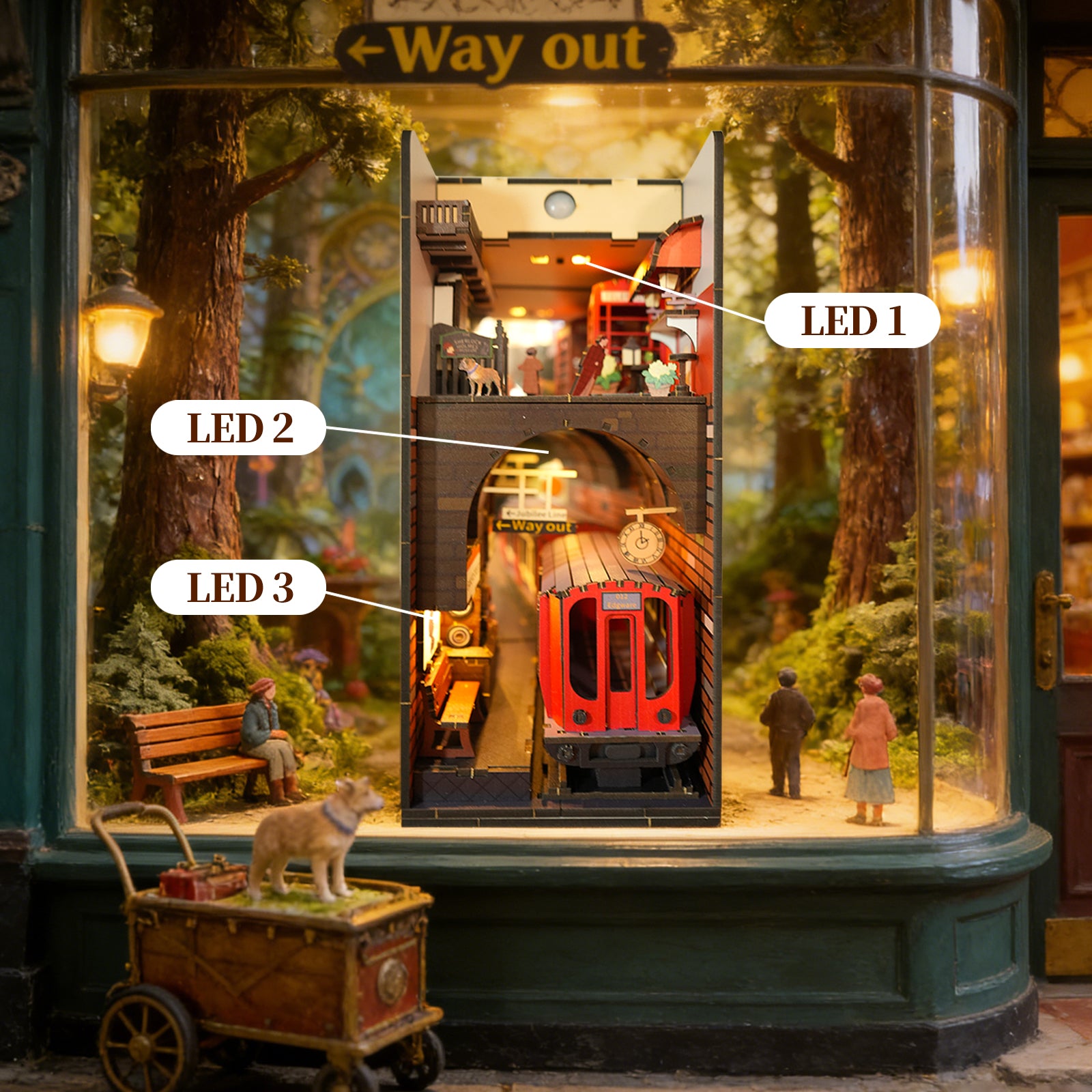 3D Holzpuzzle "Baker Street" mit Beleuchtung