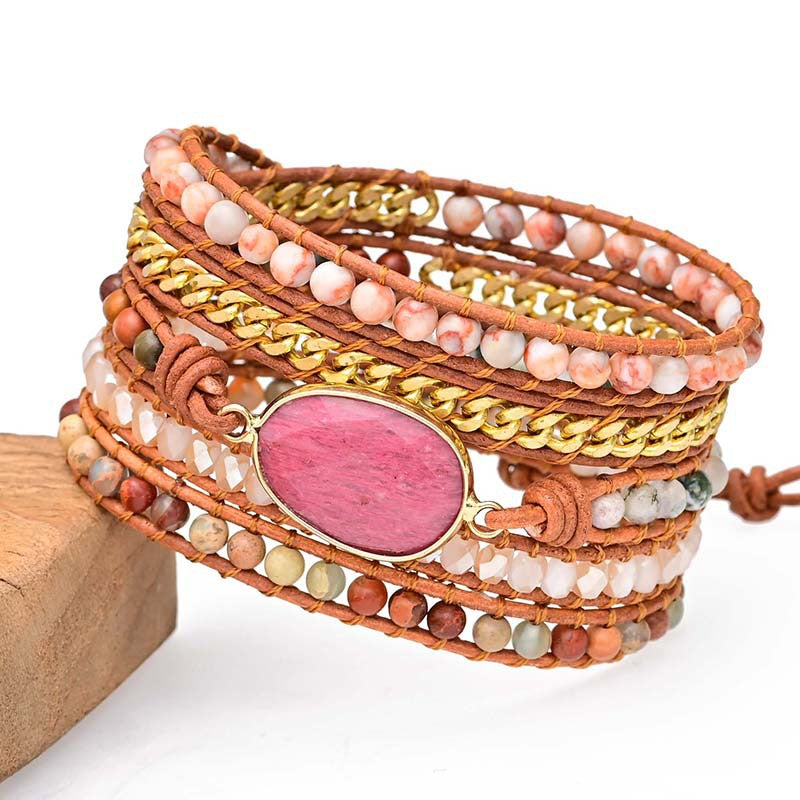5-lagiges handgewebtes Armband – Bild 4 | LuxeStyle