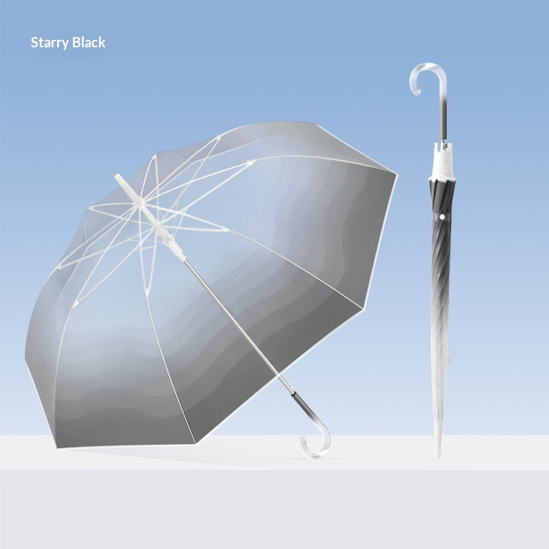 Transparenter Regenschirm mit Farbverlauf