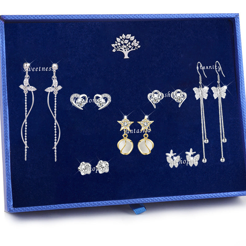 S925 Sterlingsilber Damen Ohrstecker Langbogen – Bild 3 | LuxeStyle