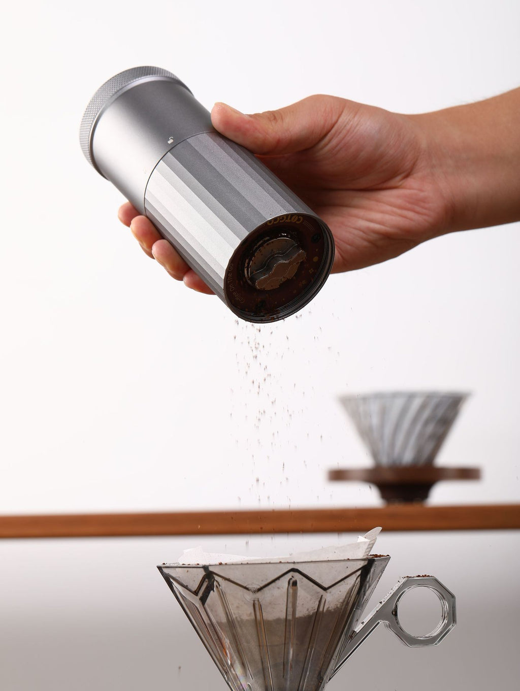 Kabellose Kaffeemühle mit USB-Ladefunktion