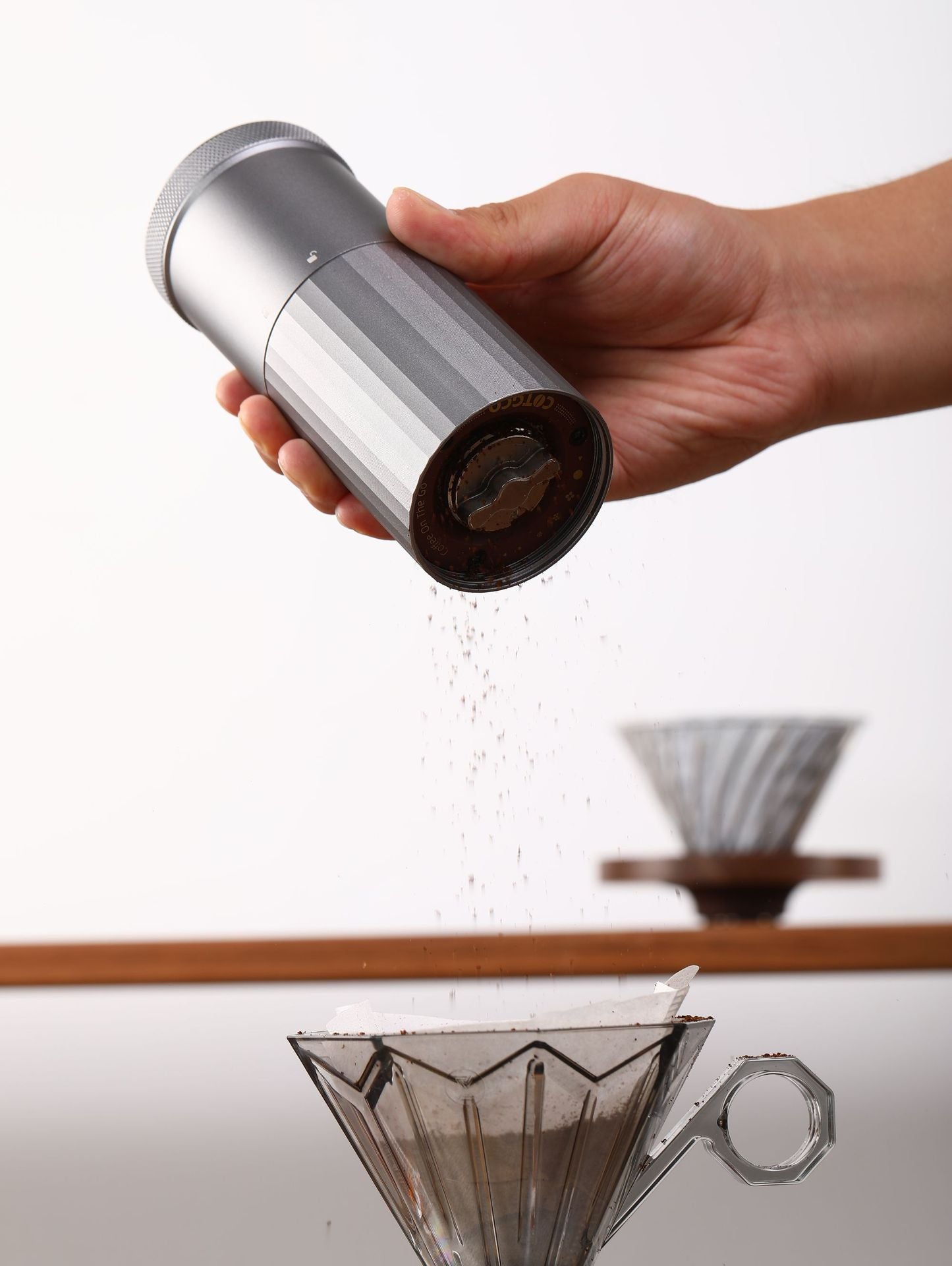 Kabellose Kaffeemühle mit USB-Ladefunktion