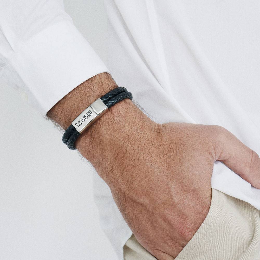 Herrenarmband aus Leder mit Gravur – Bild 3 | LuxeStyle