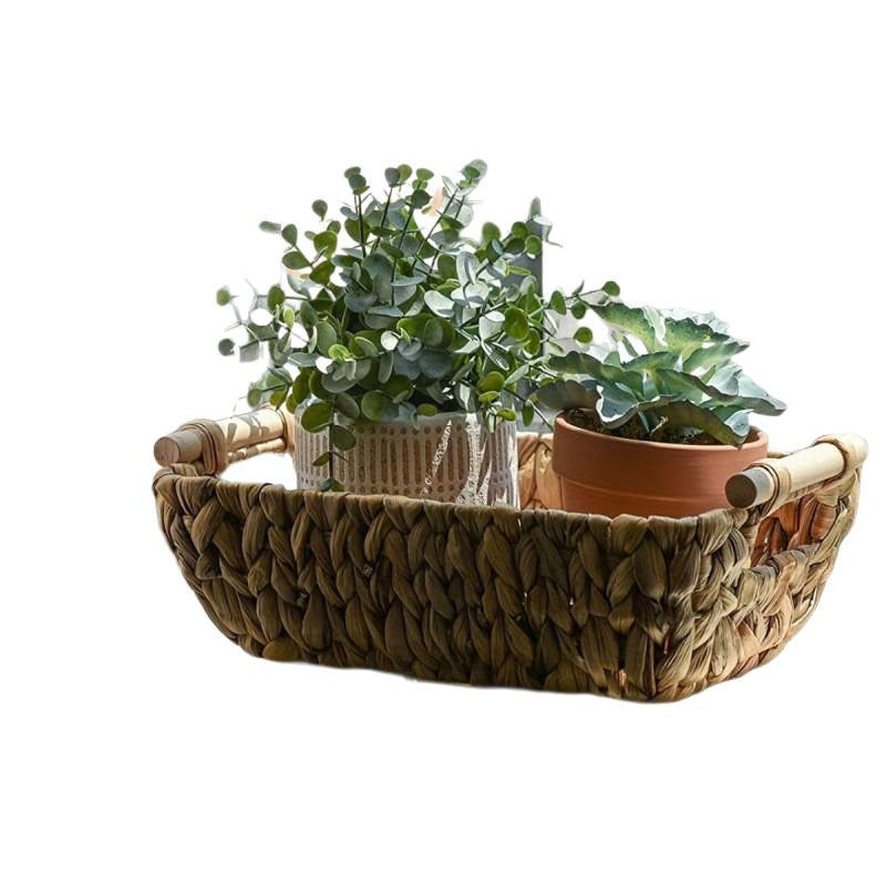 Aufbewahrungsbox aus Wasserhyazinthe, Rattan – Bild 4 | LuxeStyle