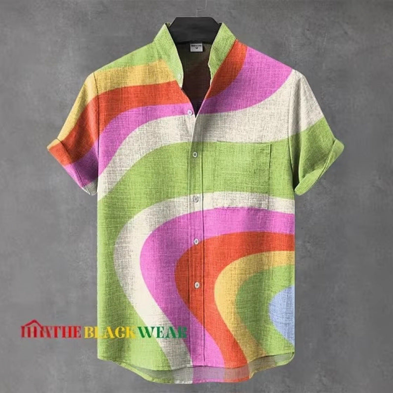 Herren Polo-Shirt Kurzarm Gestreift