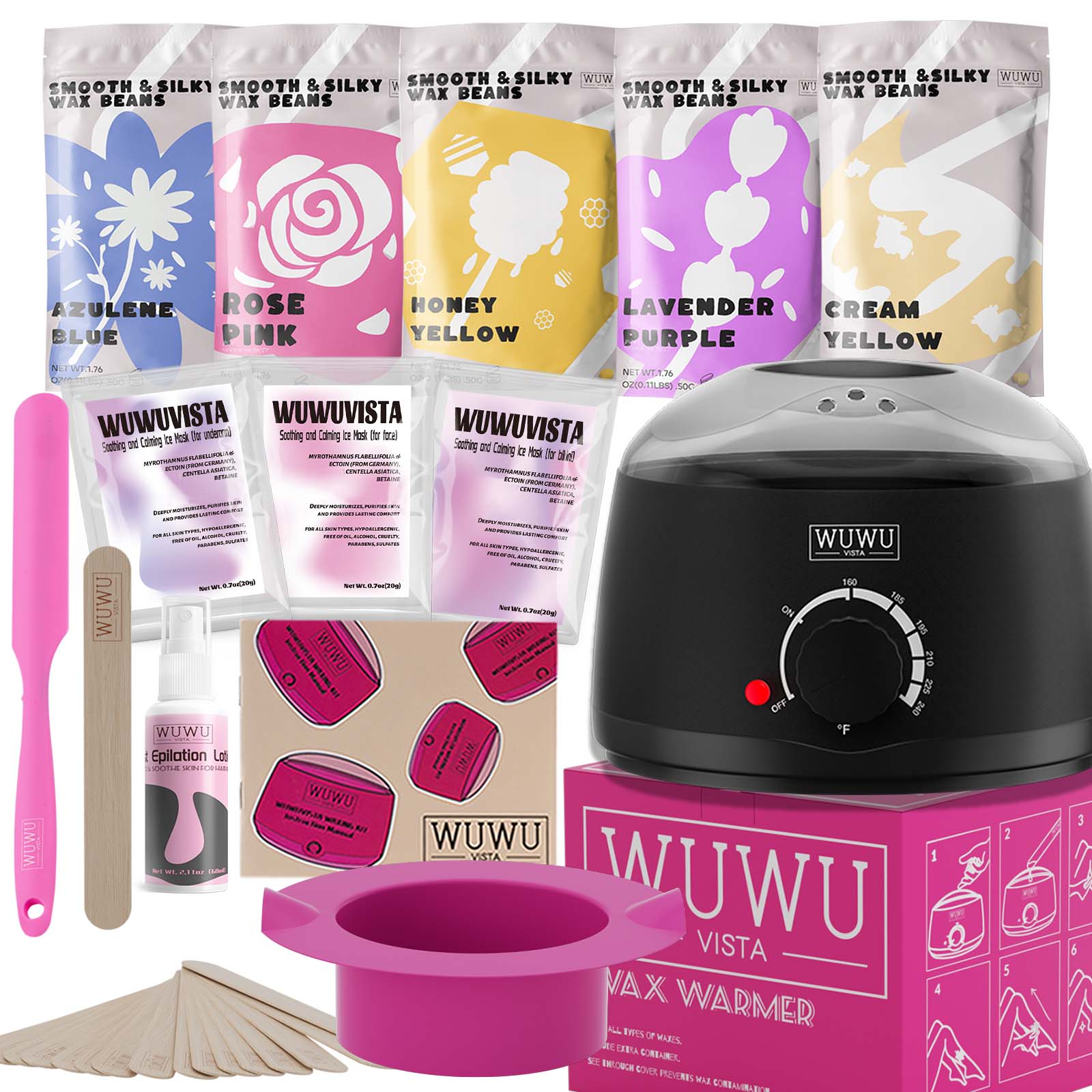 WUWUVISTA Waxing Kit 23-teilig