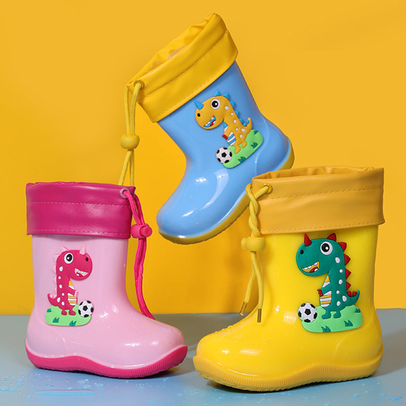 Wasserdichte Kinder-Regenstiefel mit Cartoon-Dino | LuxeStyle