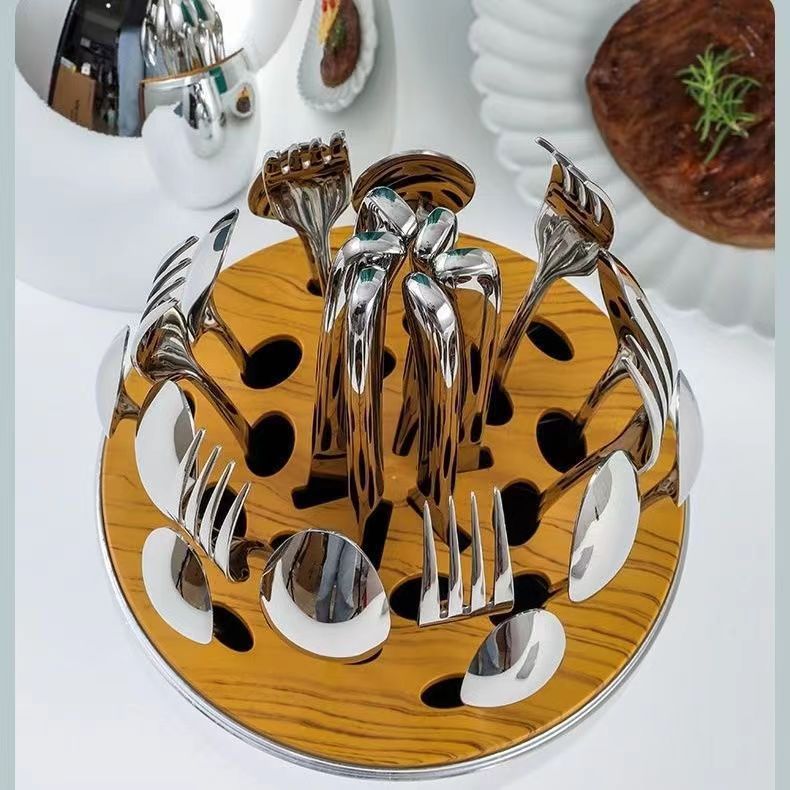 24-teiliges Besteck-Set aus Edelstahl – Bild 8 | LuxeStyle