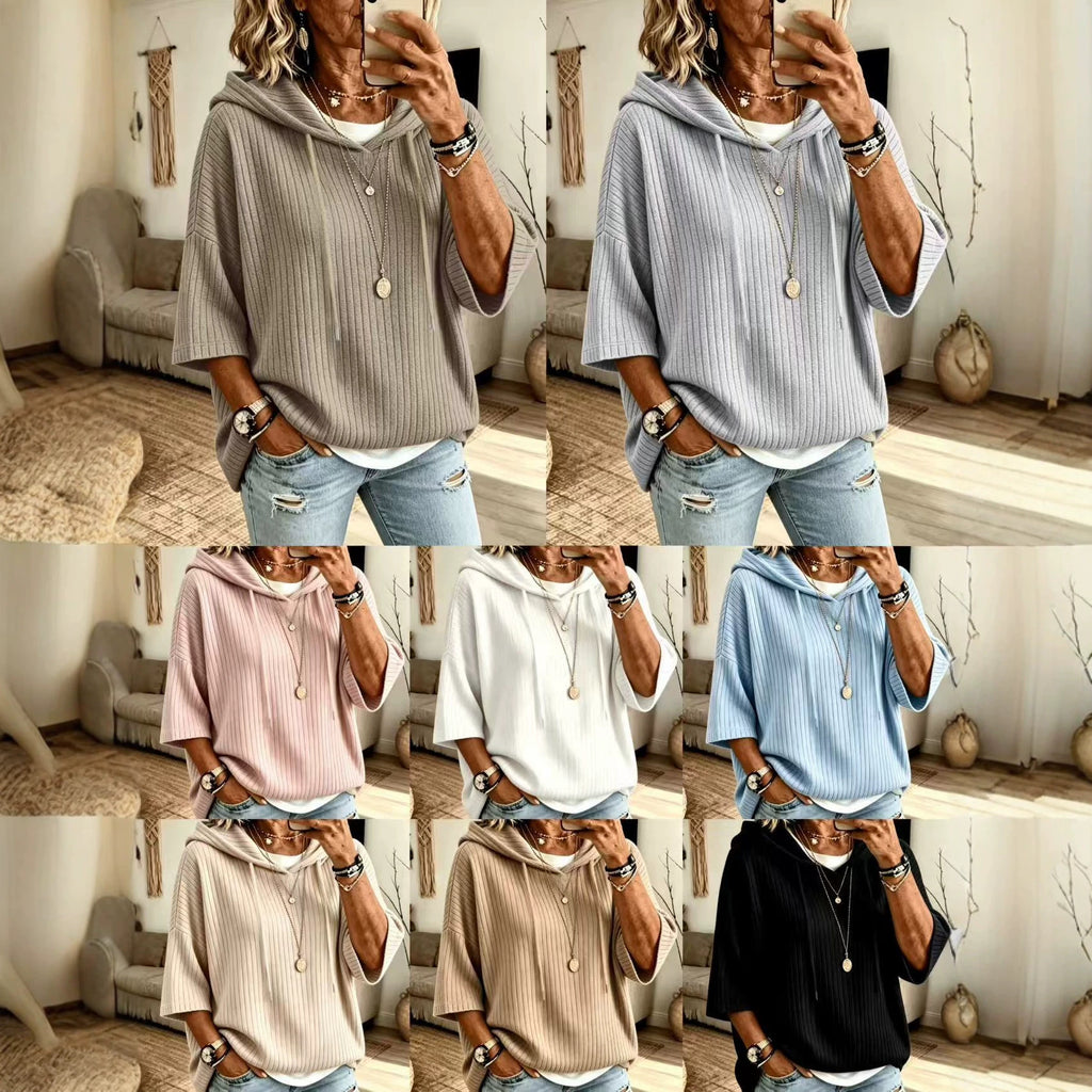 Kapuzen-Sweatshirt aus Fleece mit Kordelzug