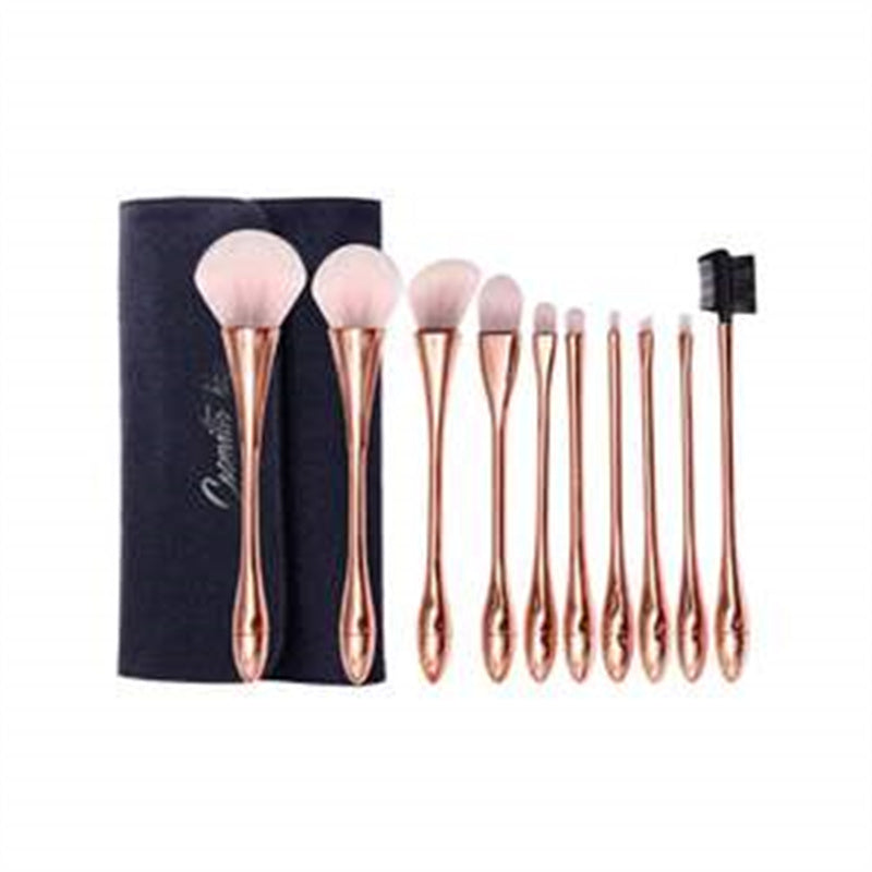 10-teiliges Make-up Pinselset Roségold – Bild 5 | LuxeStyle