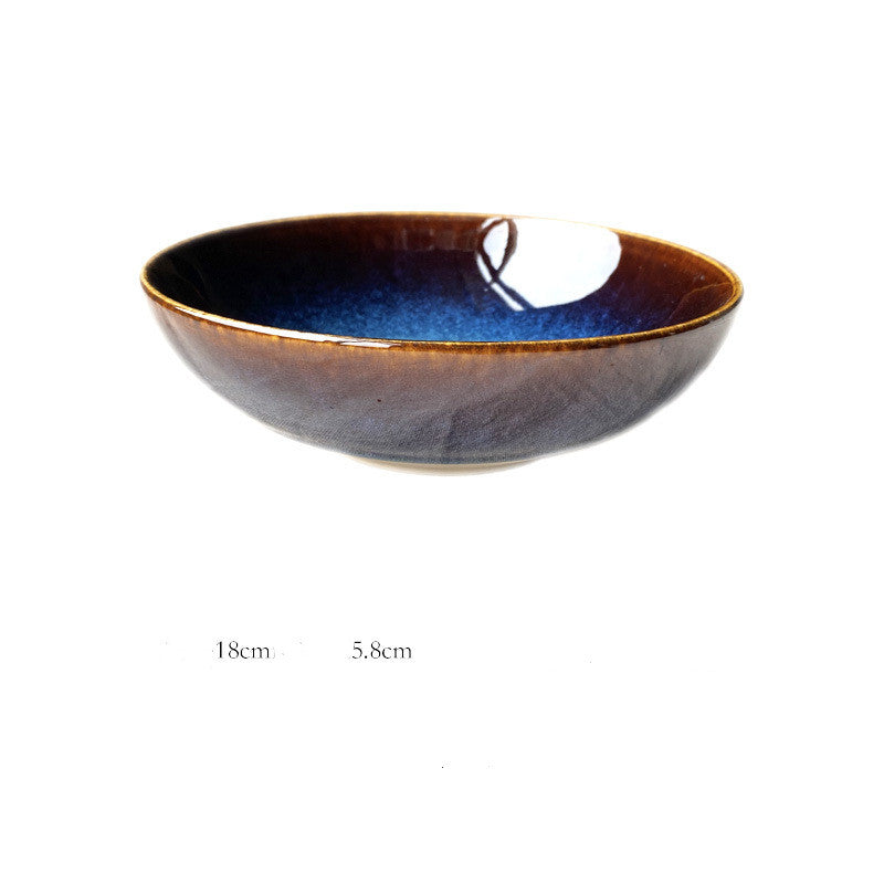 Keramik Schale 8 Zoll, Blau – Bild 4 | LuxeStyle