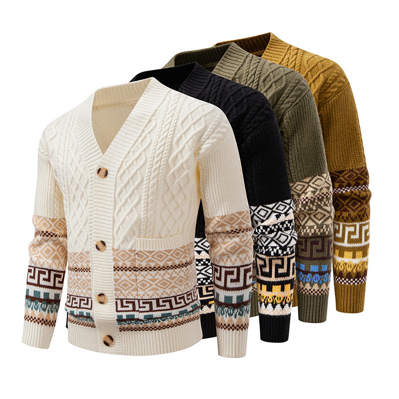 Herren Strickjacke Korean Style