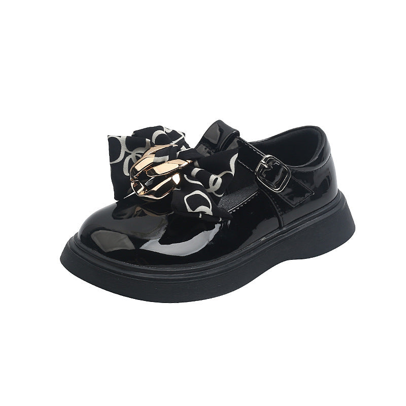 Mädchen Lederschuhe mit Schleife – Bild 2 | LuxeStyle