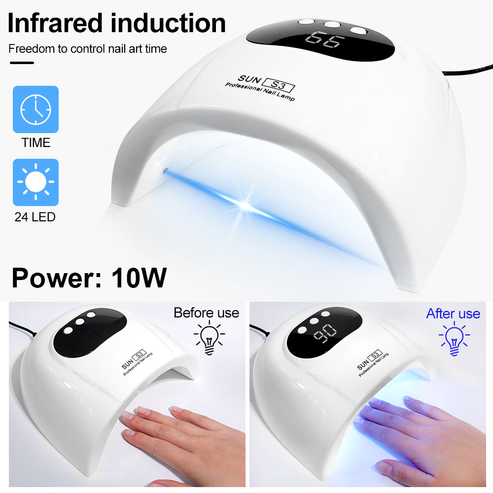 UV/LED Nagellampe mit Sensor und Timer