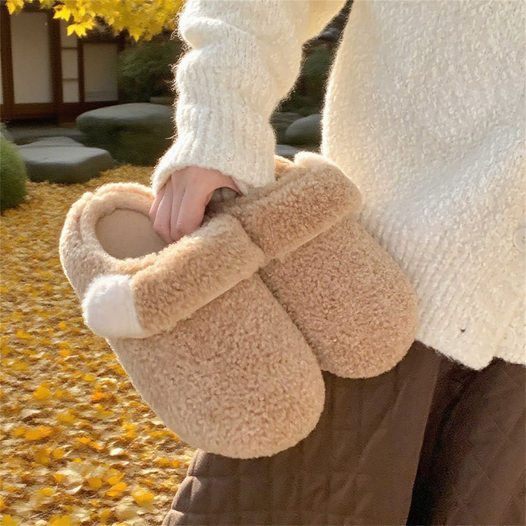 Minimalistische Baumwoll-Slipper für Damen