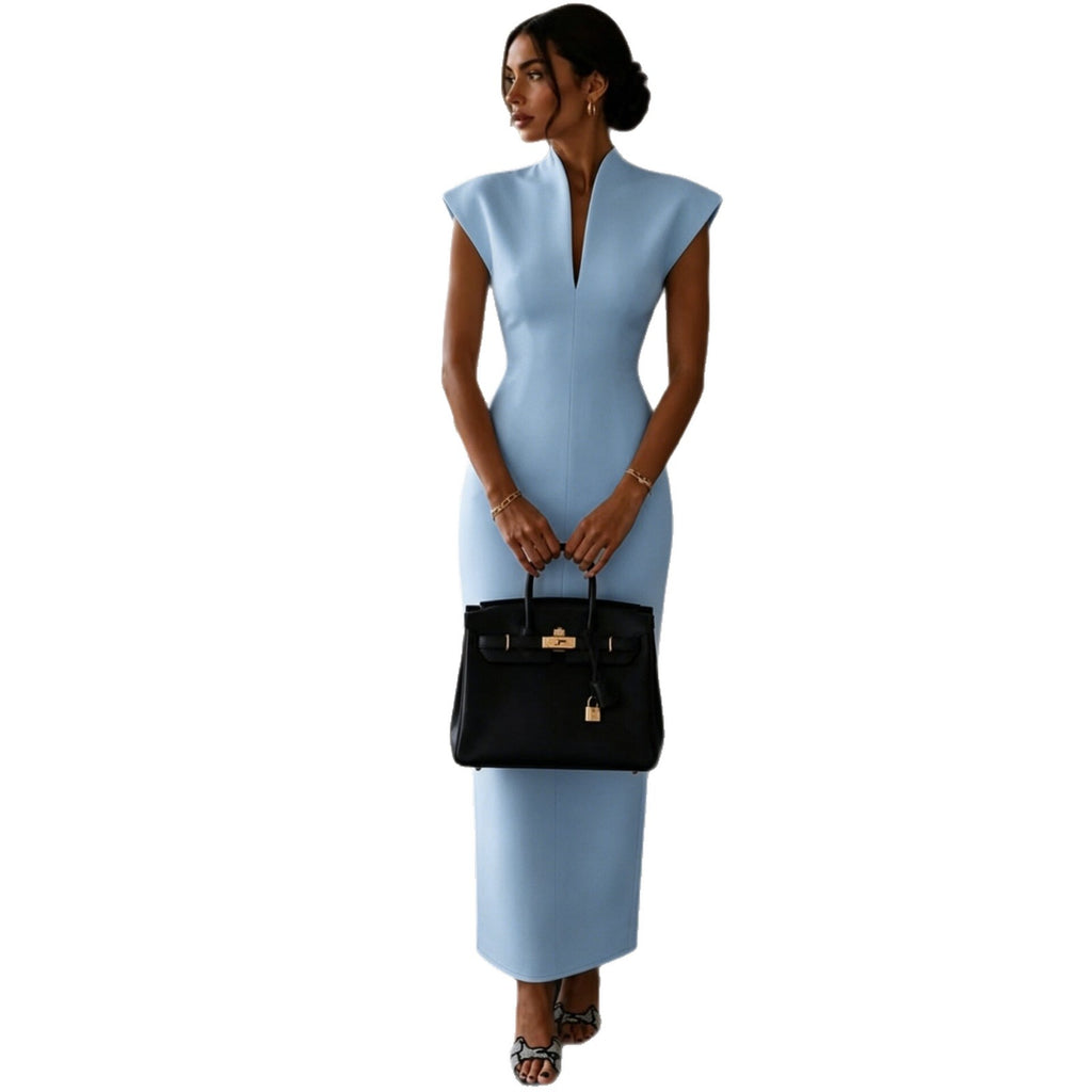 Ärmelloses Bodycon-Midikleid mit hohem Taillenschnitt – Bild 2 | LuxeStyle