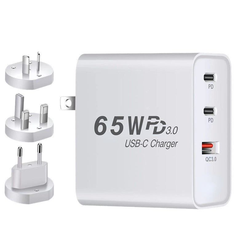 65W GaN Ladegerät mit US-Stecker