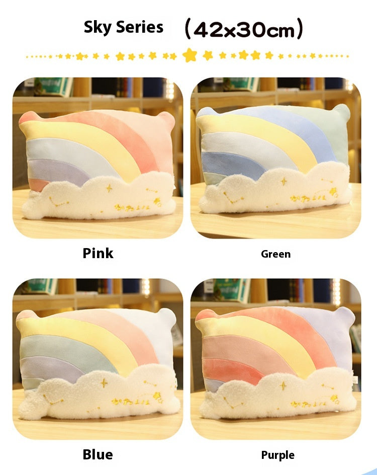 Niedliches Wolken-Regenbogen-Kissen – Bild 9 | LuxeStyle