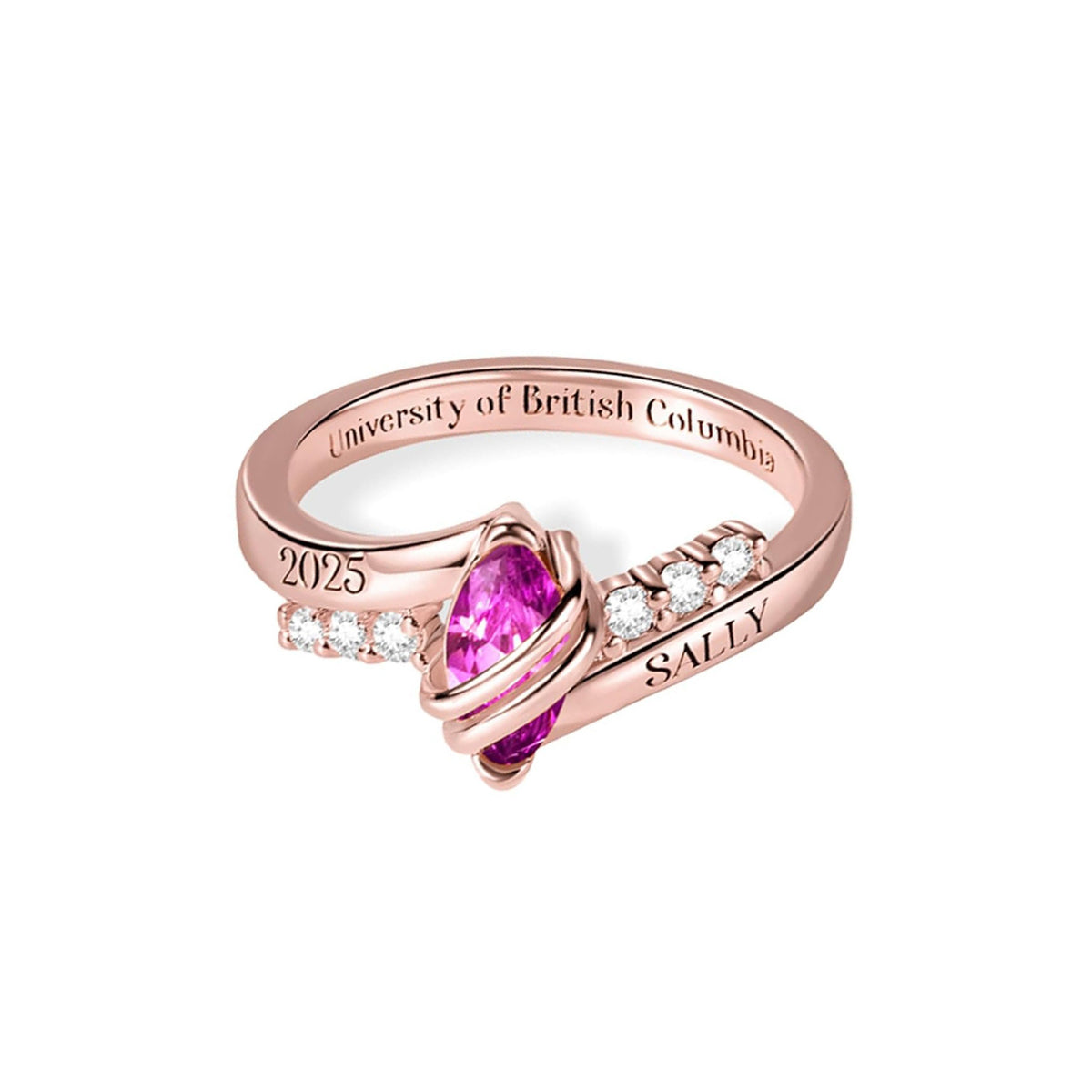 Personalisierter Damen Geburtssteinring – Bild 1 | LuxeStyle