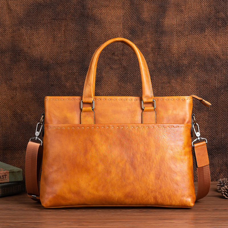 Herren Handtasche aus vollnarbigem Leder