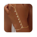 Gold-Edelstahl Fingerkette