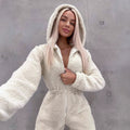 Damen Fleece Jumpsuit – Langarm Overall – Bild 1 | LuxeStyle