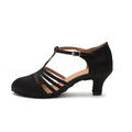 Satin Latin Tanzschuhe Schwarz – Bild 7 | LuxeStyle
