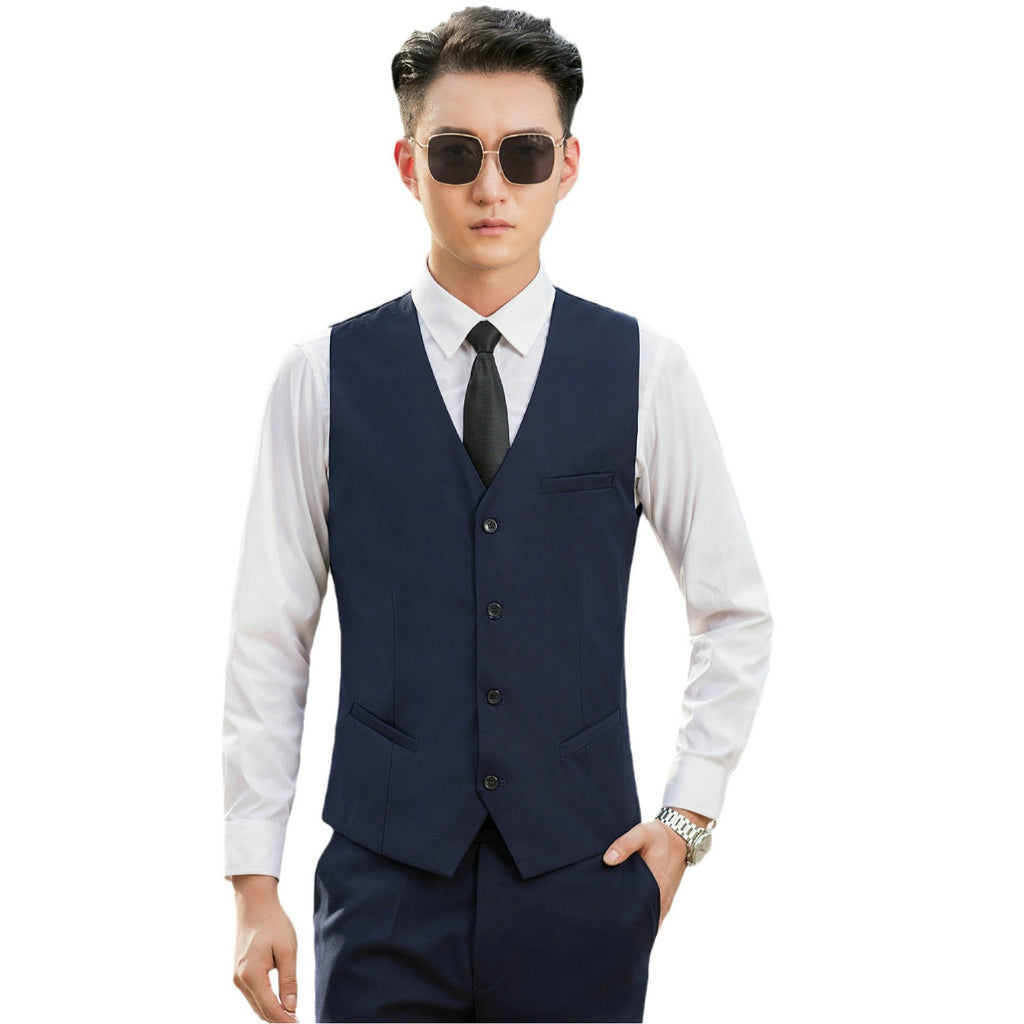 Slim-Fit Herrenweste Korean Style