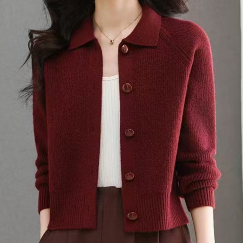 Trendige Strickjacke